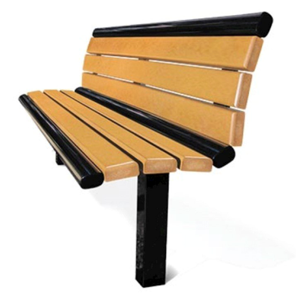 Arches 6 Foot Recycled Plastic Bench with Back