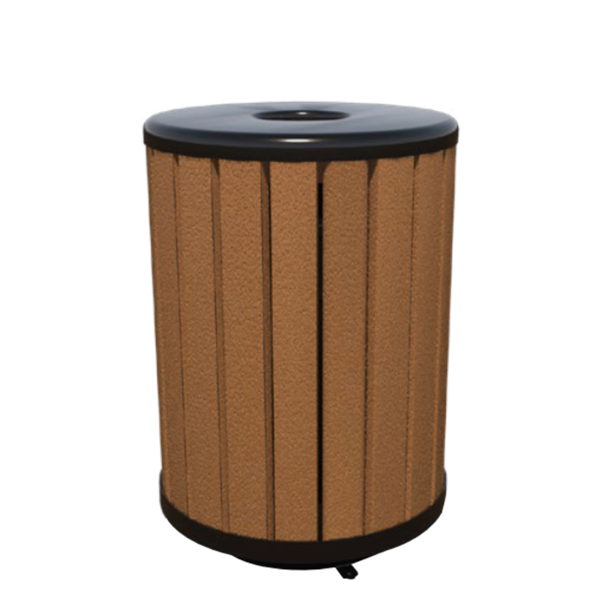 Arches 32 Gallon Recycled Plastic Trash Receptacle