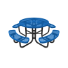 Elite Series 46" Round Thermoplastic Polyethylene Picnic Table
