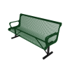 4 Ft. RHINO Thermoplastic Contoured Arm Bench