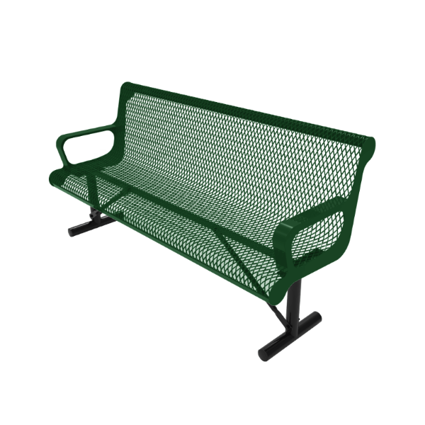 4 Ft. RHINO Thermoplastic Contoured Arm Bench
