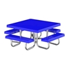 48" Square Fiberglass Top Picnic Table