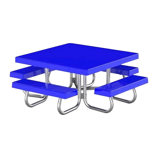 48" Square Fiberglass Top Picnic Table