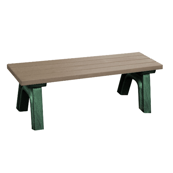 Deluxe Recycled Plastic Flat Bench 