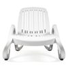 Eden White Commercial Plastic Resin Pool Chaise Lounge	