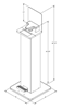 Hands-Free Sanitizer Station Standard Model