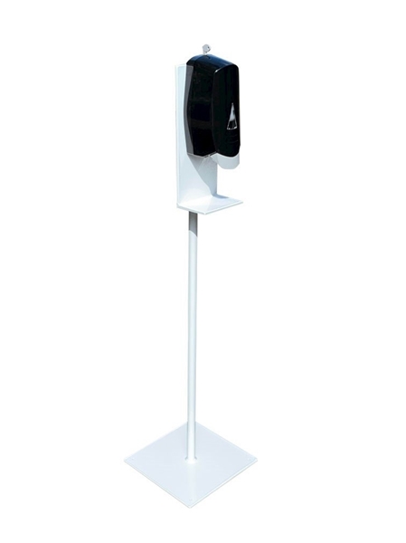 Hand Sanitizer Dispenser Stand with Powder Coated Aluminum Frame - Stand Only