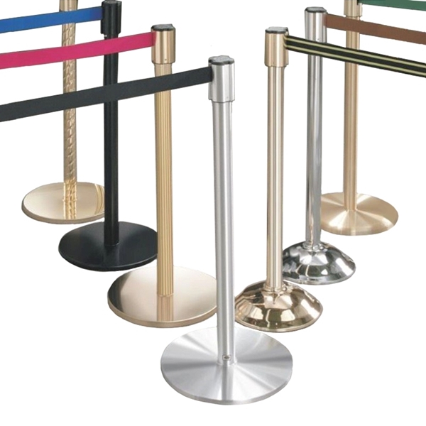	Extenda Barrier 7 ft Retractable Strap Queuing System - Bell Base 	