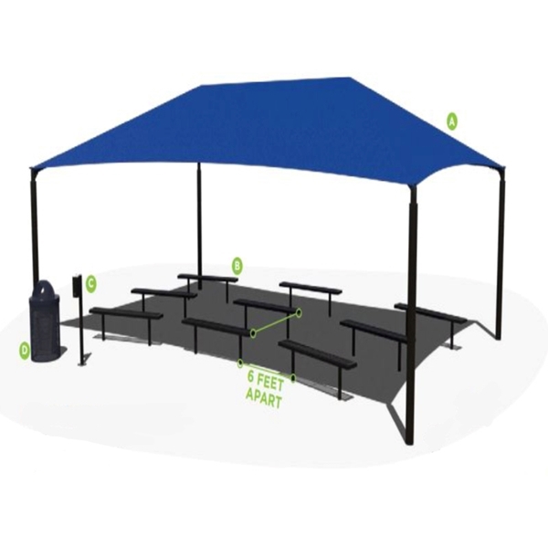Picture of Bench Package Outdoor Classroom Environment
