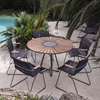 Ledge Lounger Bamboo Playnk Dining Table Round - 43" or 59"
