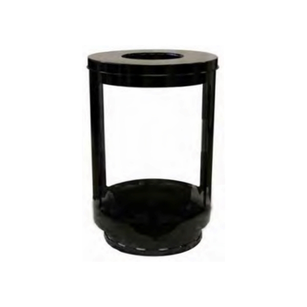 Lookout Trash Receptacle 55-Gallon with Transparent Panels - 90 lbs.