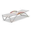 Helios Contract Sling Chaise Lounge with Commercial Aluminum Frame - 21 lbs.