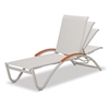 Helios Contract Sling Chaise Lounge with Commercial Aluminum Frame - 21 lbs.