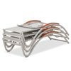 Helios Contract Sling Chaise Lounge with Commercial Aluminum Frame - 21 lbs.
