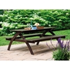 Plymouth Bay Picnic Table with Table and Commercial-Grade Aluminum Frame - 120 lbs.