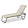 Reliance Contract Vinyl Strap Stacking Chaise Lounge with Commercial Aluminum - 20 lbs.