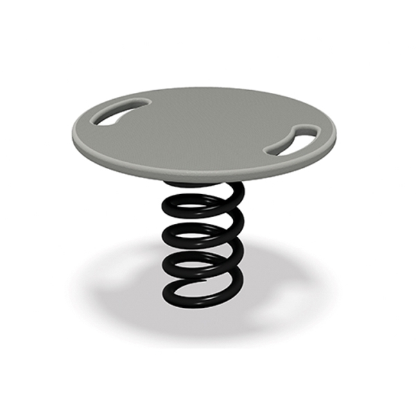Balance Board Park Equipment with Steel Spring Base and Slip-Resistant Surface - 44 lbs.