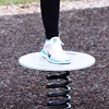 Balance Board Park Equipment with Steel Spring Base and Slip-Resistant Surface - 44 lbs.