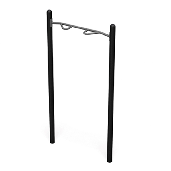 Chin-Up Station with Powder-Coated Commercial-Grade Steel Frame for Public Parks - 164 lbs.