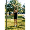 High Jump Bar for Public Parks with Powder-Coated Steel Frame and In-Ground Mount - 118 lbs.