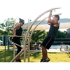 Pull Up and Dip Combo Station Powder-Coated Steel Public Park Equipment - 146 lbs.