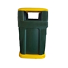 65-Gallon Waste Receptacle Polyethylene Plastic High-Strength - 130 lbs.