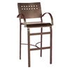 Aurora Bar Stool Outdoor Restaurant Hexagonal Aluminum Frame - 12 lbs.