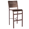 Aurora Bar Stool Outdoor Restaurant Hexagonal Aluminum Frame - 12 lbs.