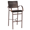 Avalon Bar Stool Outdoor Restaurant Tubular Aluminum Frame - 12 lbs.