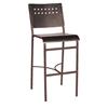 Avalon Bar Stool Outdoor Restaurant Tubular Aluminum Frame - 12 lbs.