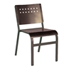 Aurora Dining Chair Outdoor Restaurant Hexagonal Aluminum Frame - 9 lbs.