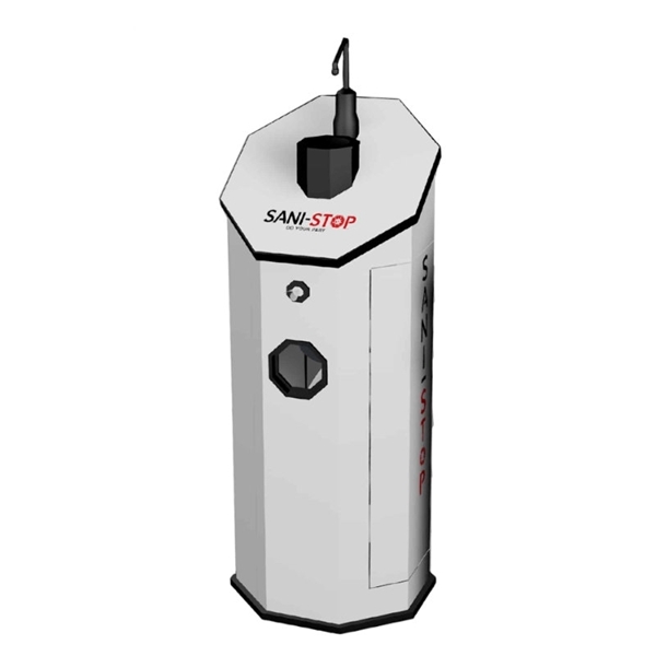 Sani Stop Hand Sanitizing Station Sentry with Trash and Hand Wipes - Picnic Furniture