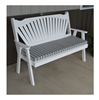 Fanback Wooden Garden Bench - 5 ft. or 6 ft.