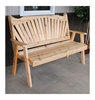 Fanback Wooden Garden Bench - 5 ft. or 6 ft.