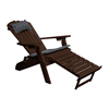 Reclining Adirondack Recycled Plastic Chair with Pullout Ottoman and Folding Frame - 55 lbs.