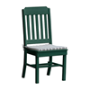 Traditional Armless Dining Chair Recycled Plastic - 25 lbs.