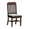 Traditional Armless Dining Chair Recycled Plastic - 25 lbs.
