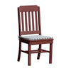 Traditional Armless Dining Chair Recycled Plastic - 25 lbs.