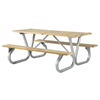 Rectangular Wooden Picnic Tables 8 foot