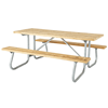 Rectangular Wooden Picnic Tables 8 Ft.