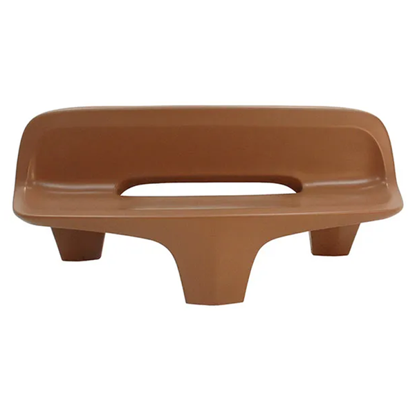 77" Tripod Style Concrete Contoured Bench, 840 Lbs.