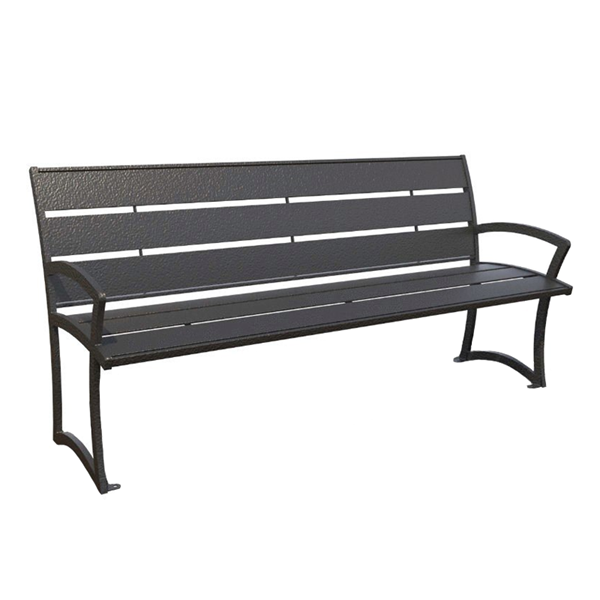 Bryce Steel Bench with Back - 4 Ft., 6 Ft., or 8 Ft.