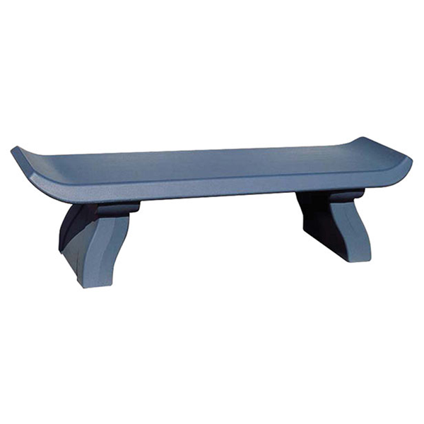 72" Capri Style Concrete Backless Bench, 630 Lbs.