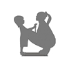 Social Distancing Silhouette for Benches and Tables Heavy-Duty Steel