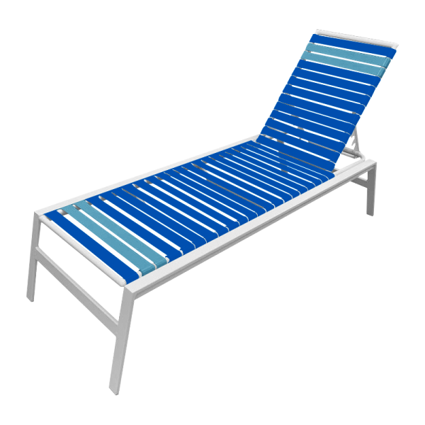 Waterside Vinyl Strap Chaise Lounge