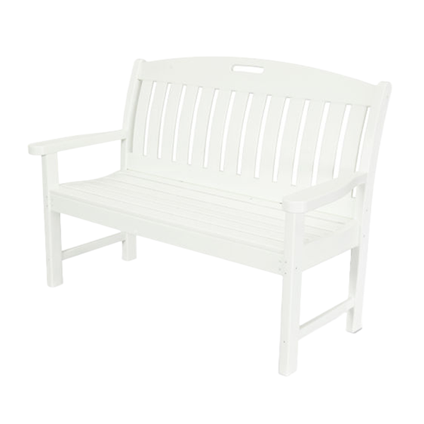 Polywood Nautical Style 48 In. Bench Recycled Plastic