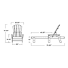 South Beach Recycled Plastic Chaise Lounge from Polywood