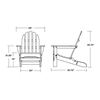 Polywood Classic Adirondack Recycled Plastic Chair