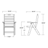 Nautical Recycled Plastic Highback Dining Chair From Polywood