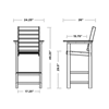 Polywood Captains Bar Chair